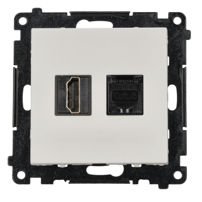 HDMI 2.1 lizdas + kompiuterio lizdas RJ45 (6 kategorijos), modulis, HDMI standartas: HDMI 2.1