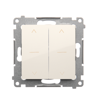 Three position (1-0-2) blind control double switch, 10A