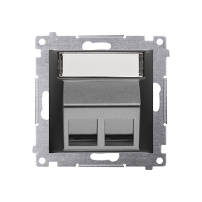 Double angled cover for ITC socket for Keystone, (module)
