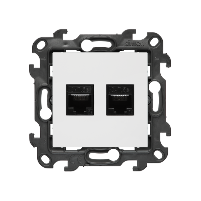 Dviguba IT lizdas RJ45, 5e kategorija, (modulis), „Simon 24“, IP20/IP44