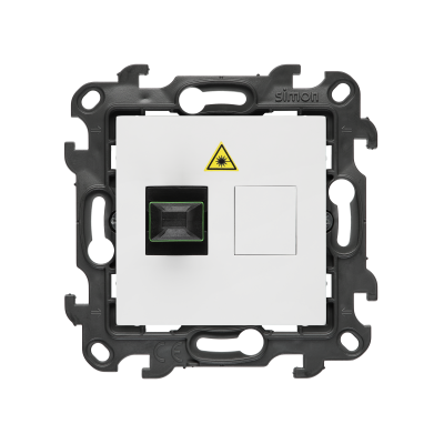 SC/APC double fiber optic sockets - SC/APC single fiber optic socket, (module), Simon 24, IP20