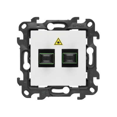 SC/APC double fiber optic sockets, (module), Simon 24, IP20