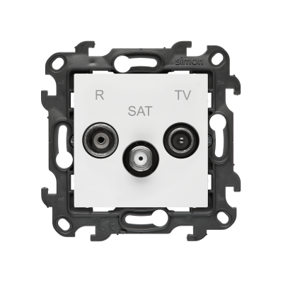 R-TV-SAT final aerial socket, (module), Simon 24, IP20/IP44
