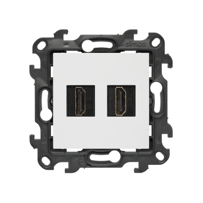 HDMI 2.1 dviguba lizdas (modulis), „Simon 24“, IP20/IP44, HDMI standartas: HDMI 2.1