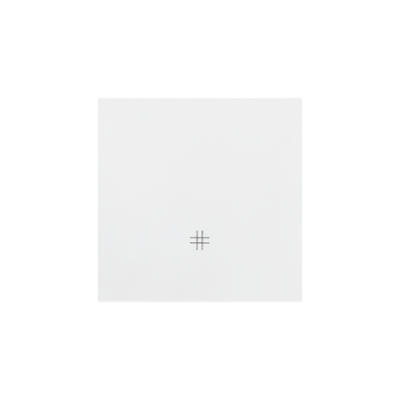 Simon 55 single button for switches and push buttons, white matt