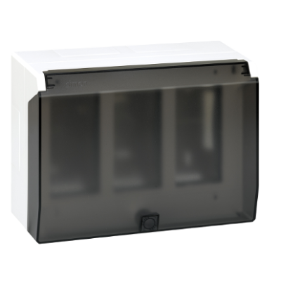 Surface mounted boxe with cover, Simon 500, 3×S500, 6×K45, pure white