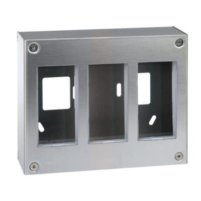 Ant sienos montuojama dėžutė, METAL Simon 500, 3×S500, 6×K45