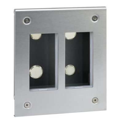 Į sieną įmontuojama dėžutė, METAL Simon 500, 2×S500, 4×K45