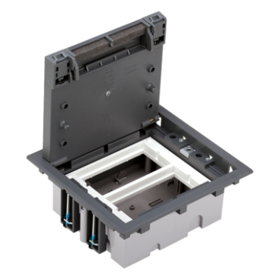 Floor box, SF, Rectangular, 4×K45, 2×S500, 70mm÷105mm