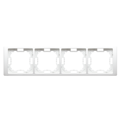 Simon Basic Neos quadruple frame, white