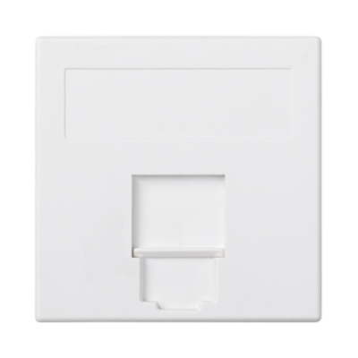 Pagal užsakymą pagamintas gaminys, IT/telefoninis jungiklis (dangtelis), „Simon 500“, IP20, Montavimo matmenys: 50×50 mm, gryna balta (Pure white)