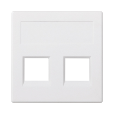 Made-to-order product, IT/telephone plague, (cover), Simon 500, IP20, Mount. dimen.: 50×50mm, pure white