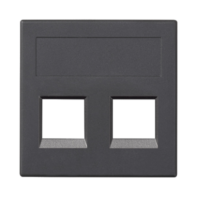 Made-to-order product, IT/telephone plague, (cover), Simon 500, IP20, Mount. dimen.: 50×50mm, grey graphite