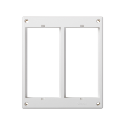 Frame, Simon 500, 2×S500, Spare piece, for SIMON 500 floor boxes, pure white