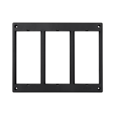 Frame, Simon 500, 3×S500, Spare piece, for SIMON 500 floor boxes, grey graphite