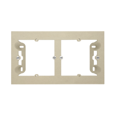 Simon 55 double surface mounted box, champagne matt