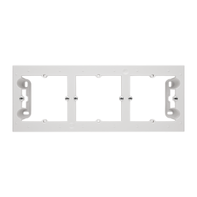 Simon 55 triple surface mounted box, light gray matt