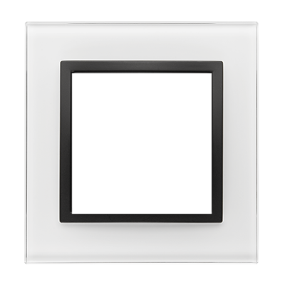 Simon 54 Nature single frame, glass, black pearl