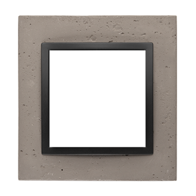 Simon 54 Nature single concrete frame, black
