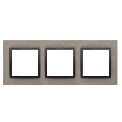 Triple concrete frame