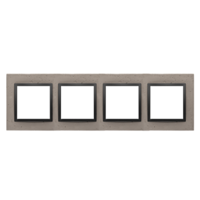 Quadruple concrete frame