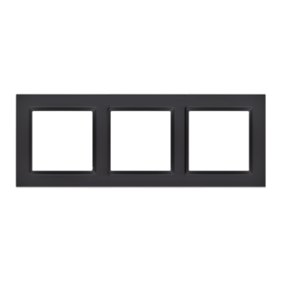 Simon 10 triple frame, black matt