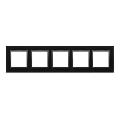 Simon 54 Nature quintuple frame, glass, volcanic lava