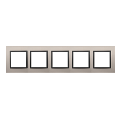 Simon 54 Nature quintuple frame, metal, satin night