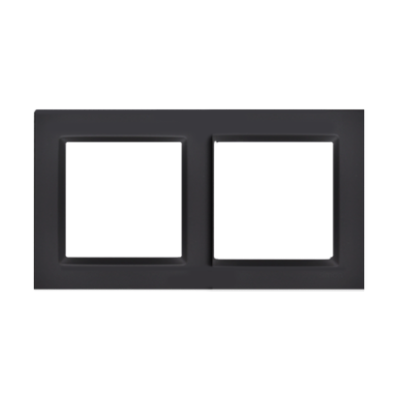 Simon 10 double frame, black matt