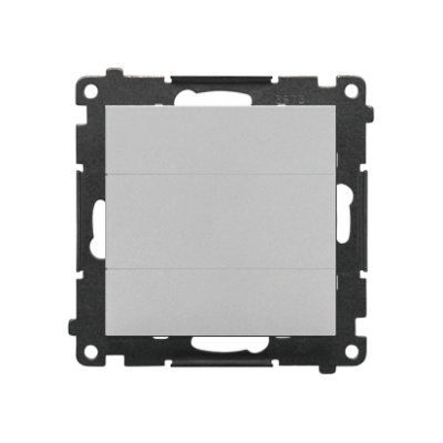 Simon 55 blind element with metal support, (module), matt aluminum