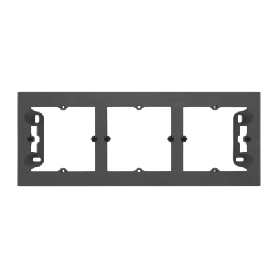 Simon 55 triple surface mounted box, graphite mat