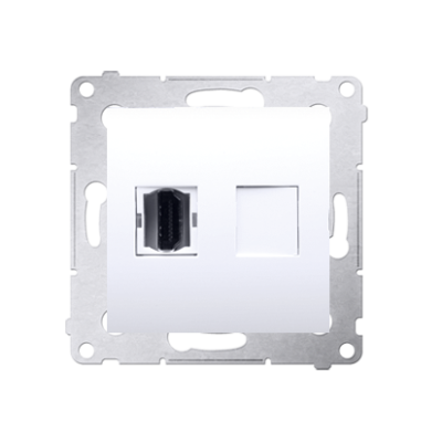 Simon 54 HDMI single socket, white