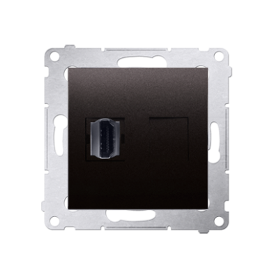 Simon 54 HDMI single socket, anthracite, metalic