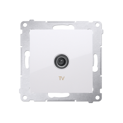 Simon 54 single TV socket final, white