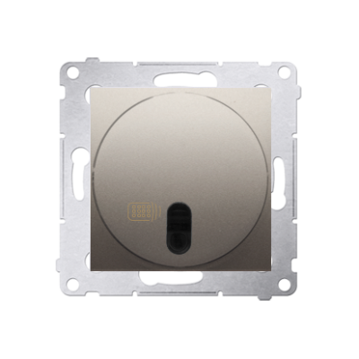Simon 54 remote controlled switch with relay, 8A, gold matt, metalic