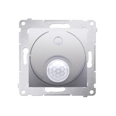 Simon 54 switch with motion sensor and relay, silver matt, metalic