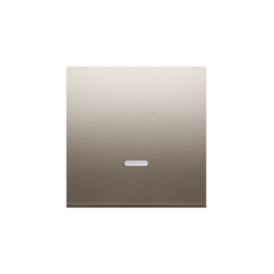 Simon 54 single button with light indicator box for switches and push buttons, gold matt, metalic