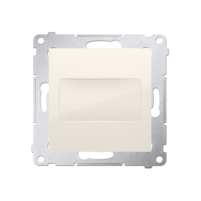 Simon 54 blind element with metal support, cream white/electro white