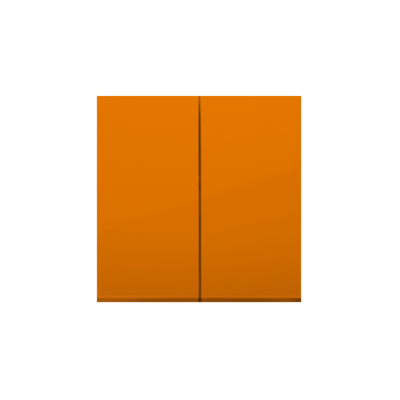 Simon 54 double button for switches and push buttons, orange