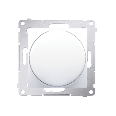 Simon 54 rotary-push dimmer, white