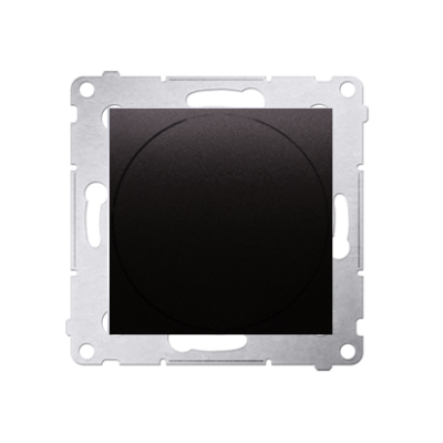 Simon 54 rotary-push dimmer, anthracite, metalic