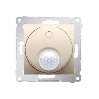 Simon 54 switch with motion sensor, gold matt, metalic