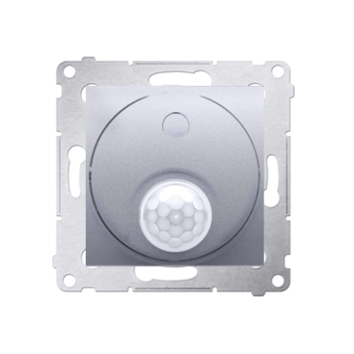 Simon 54 switch with motion sensor and relay for commercial buildings, silver matt, metalic