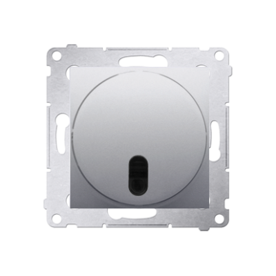 Simon 54 remote controlled and push dimmer, silver matt, metalic
