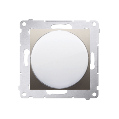 Simon 54 LED light indicator - white light, gold matt, metalic