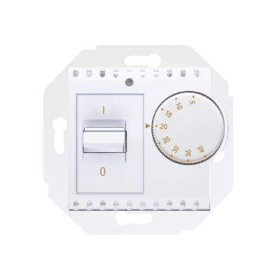 Simon 54 temperature regulator with inner detector, white