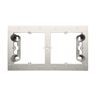Simon 54 Premium double surface mounted box, cream white/electro white