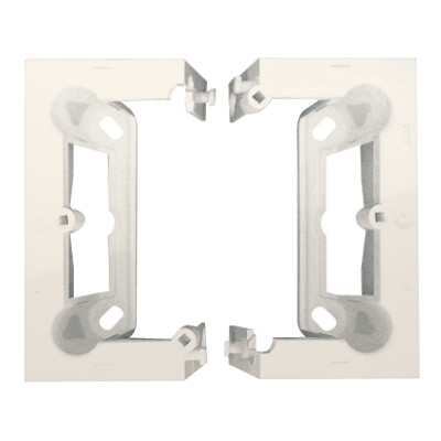 Simon 54 Premium single surface mounted box - for assembly, cream white/electro white