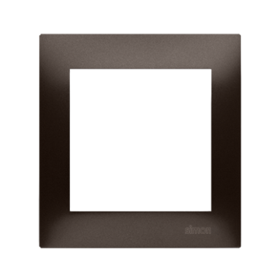 Simon 54 Premium single frame for plasterboard boxes, bronze matt, metalic