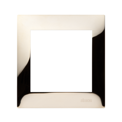 Simon 54 Premium single frame, metal, gold, metallic